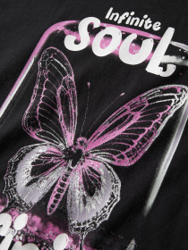 NAME IT T-shirt Veen Black Soul